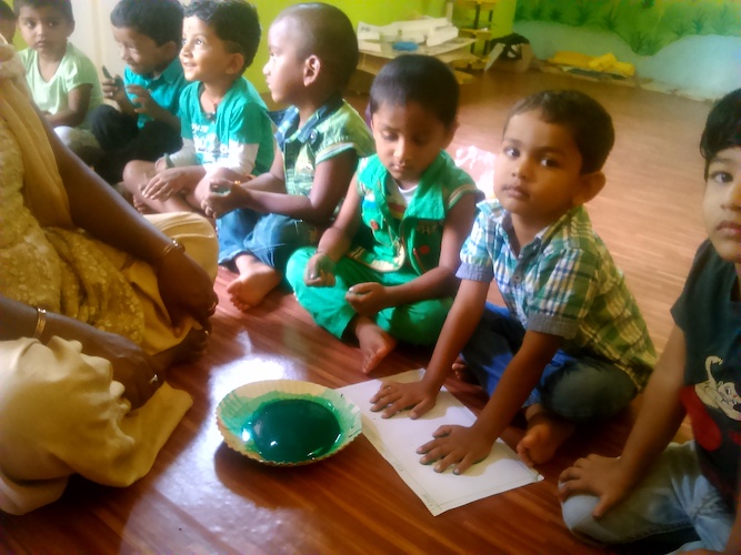 Hand Painting Activity